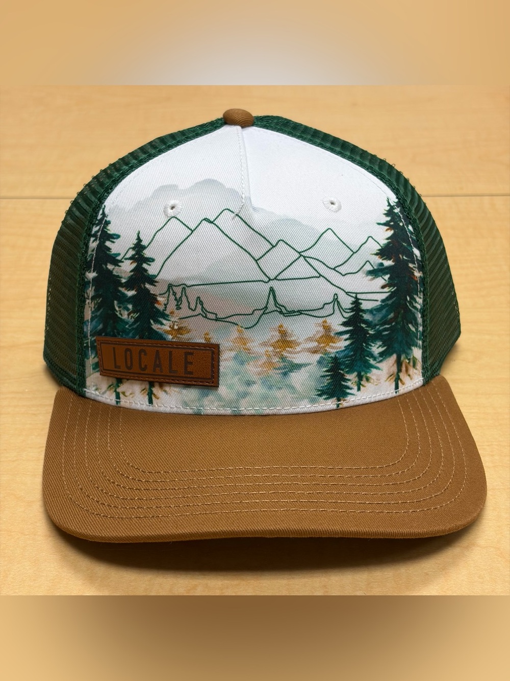 Locale 5PTKR Mountain Forest Trucker Hat Adjustable NWT